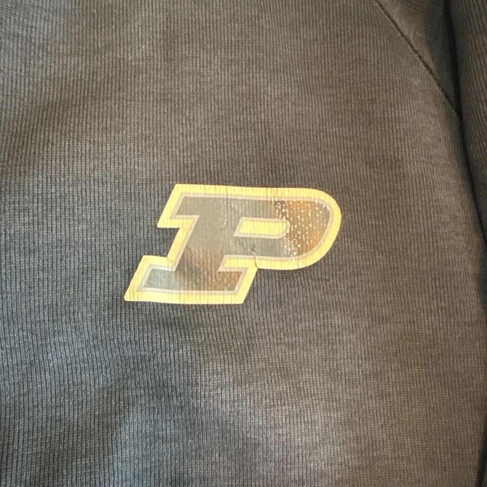 Mens Large Purdue Boilermakers Nike Pullover 1/4 Zip Golf black